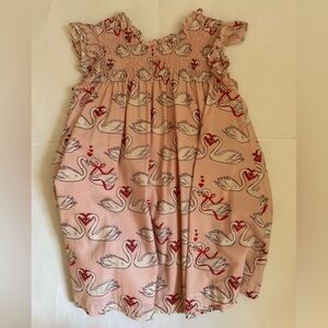 Pink Chicken Valentine's  Heart Swan Dress